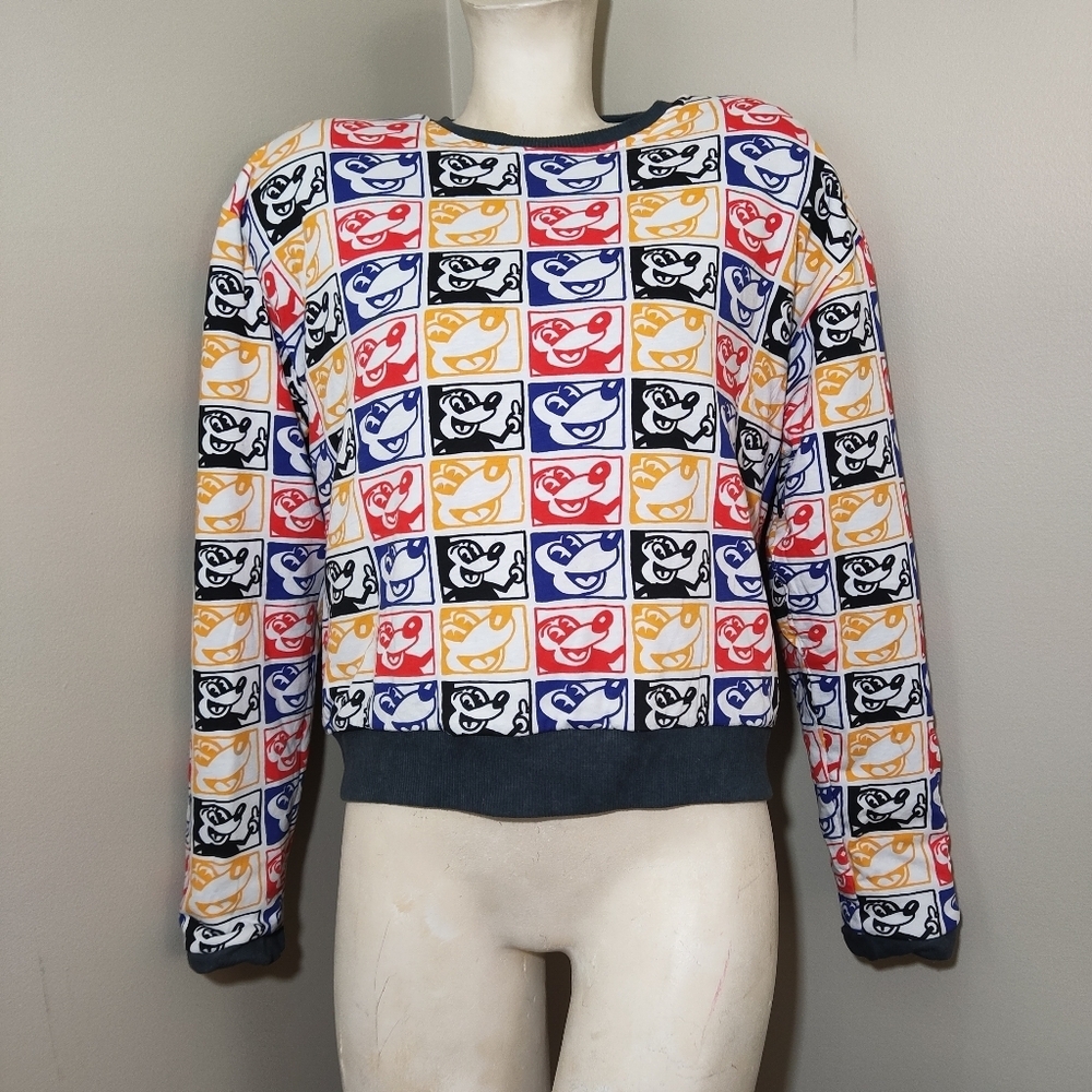 Zara Disney Keith Haring Reversible Mickey Mouse Sweatshirt M NEW No Tags - Picture 6 of 15